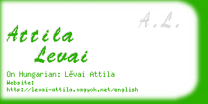 attila levai business card